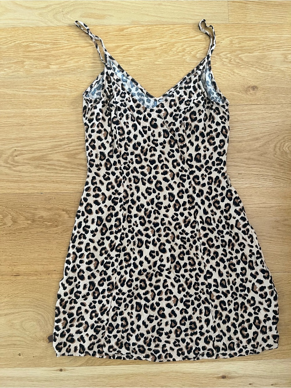Leopard Print Cotton Slip Dress